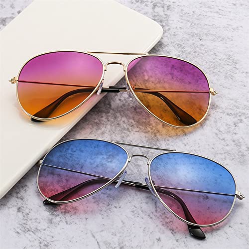 Sunglasses Women's Men's Alloy Frame Gradient Lens Sunglasses Women's Men's Glasses4