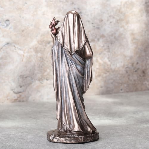 Estatua de Hestia Diosa Griega del Hogar 15.9 cm Bronce miniatura 5