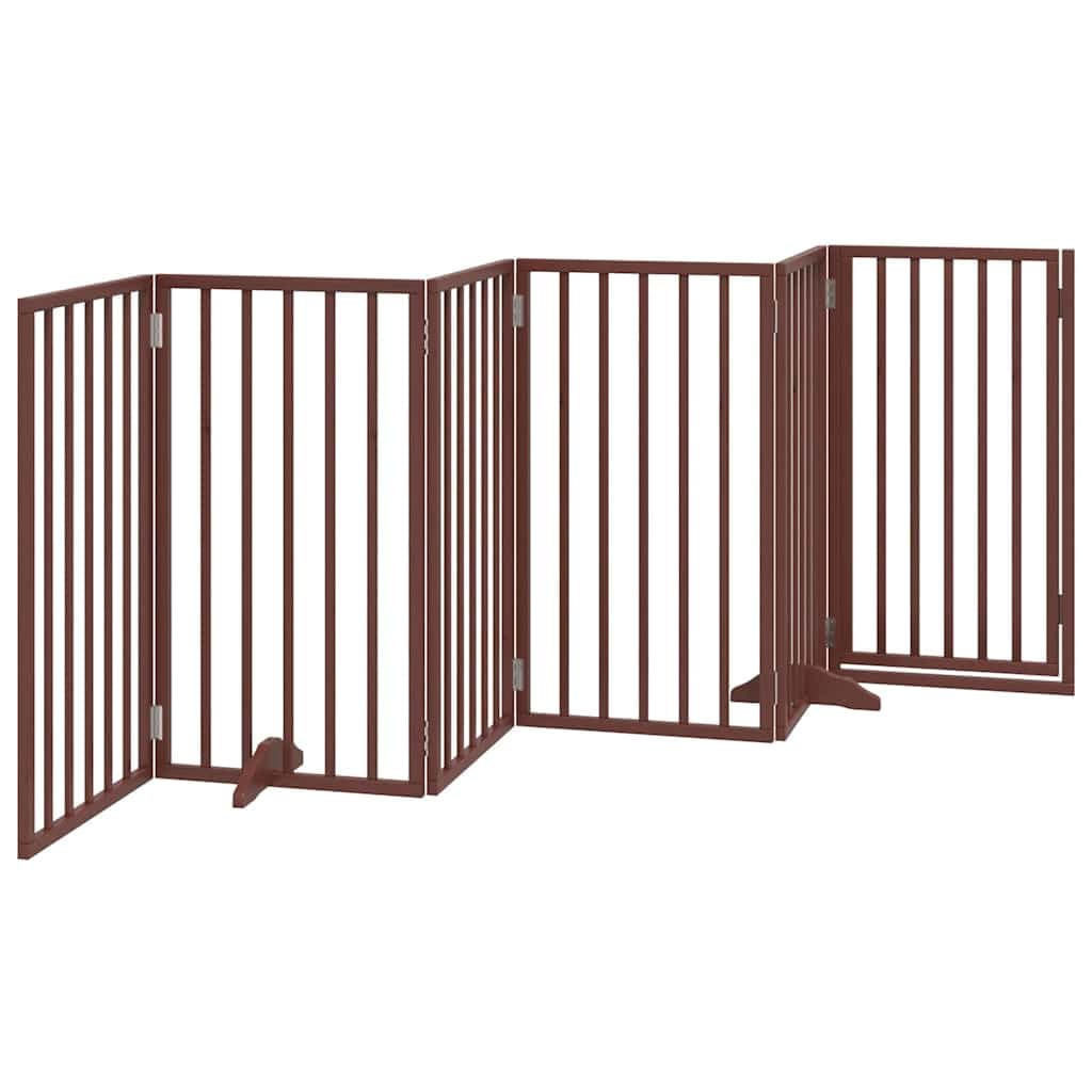 Rejilla plegable para perros de madera de álamo, 6 paneles, 300 cm, plegable, 300 cm