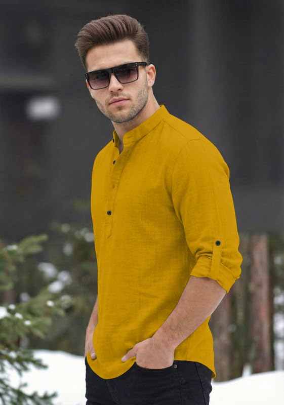 Image of Men Short Kurta