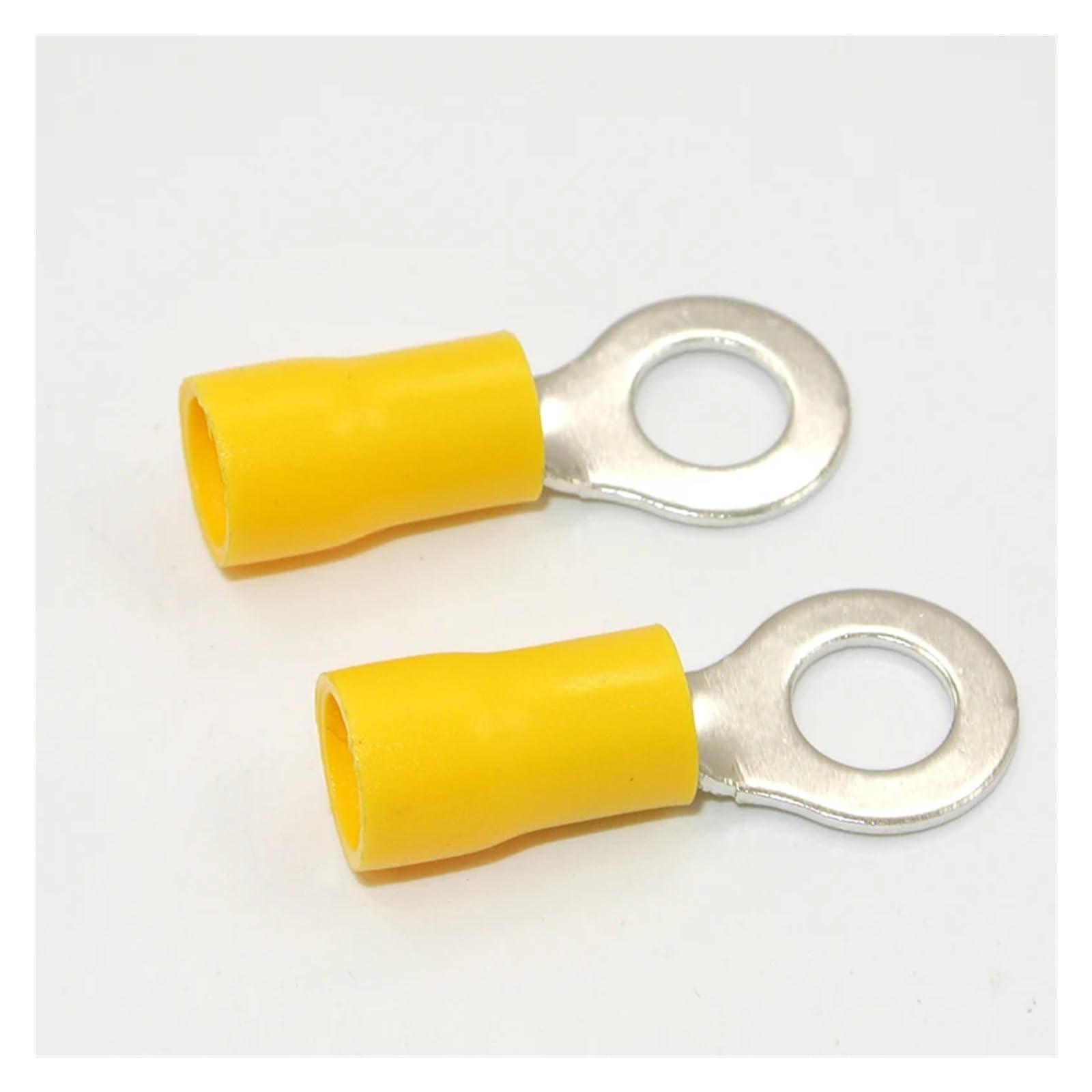 REIUAFWYGV RV5.5-8 Yellow Ring insulated terminal suit 4-6mm2 Cable Wire Connector cable Crimp Terminal 500PCS 5/16" RV5-8 RV