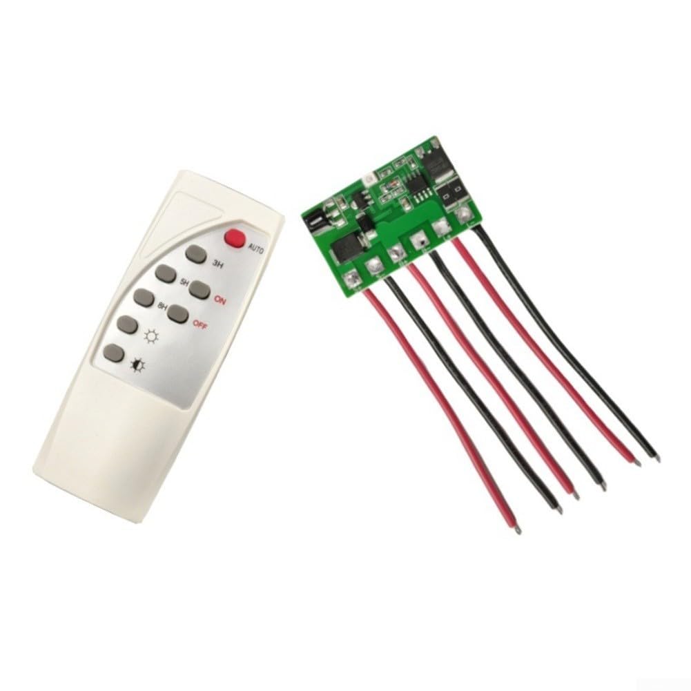 Scheda driver LED per controller di illuminazione stradale solare con telecomando, ingresso 6,4 V-12 V, compatibile con batterie LiFePO4 e al litio, per 5 V-6 V/12 V