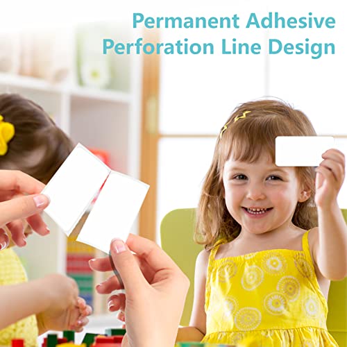 600 Pcs White Rectangular Stickers, Blank Write On Labels Self-Adhesive Stickers Roll White Name Tags With Permanent Adhesive For File Folders Office School Supplies(1.6” X 0.75”) #TOP2