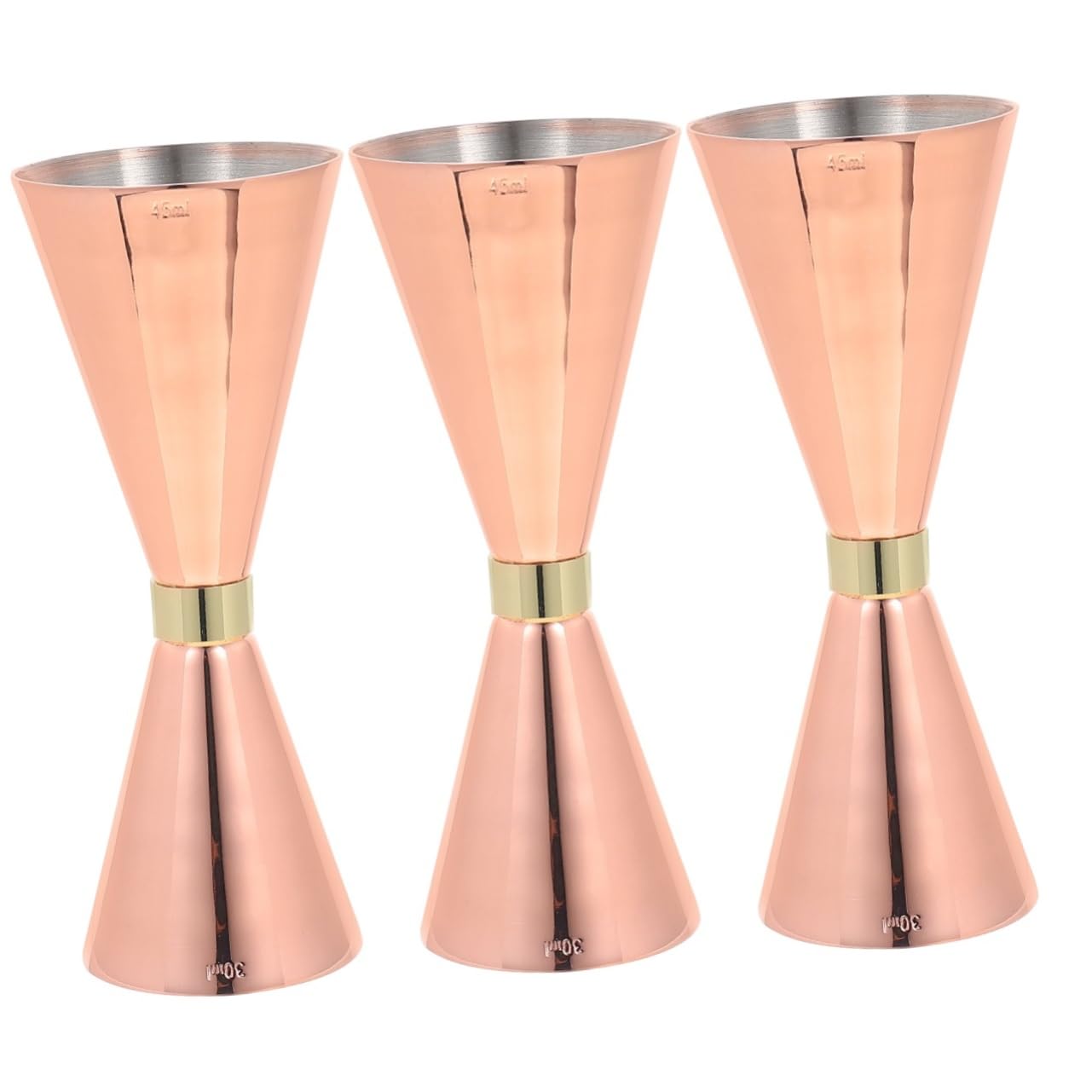 MAGICLULU 3pièces Tasse à Mesurer Acier Inoxydable Jigger De Cocktail Précis Outil De Barman Réutilisable pour Créations De Boissons