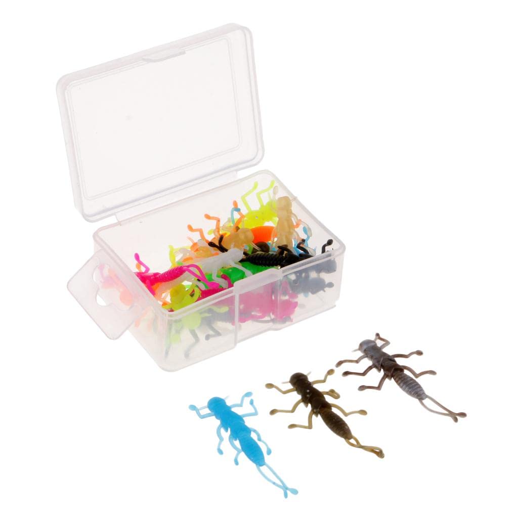The Style Sutra 20pcs Artificial Stonefly Nymph Rubber Fishing Lures Insect Baits with Multi Legs 3.5cm | Sporting Goods|Fishing|Baits, Lures & Flies|Soft Plastics | 20 Pieces Stonefly Lures-image-41