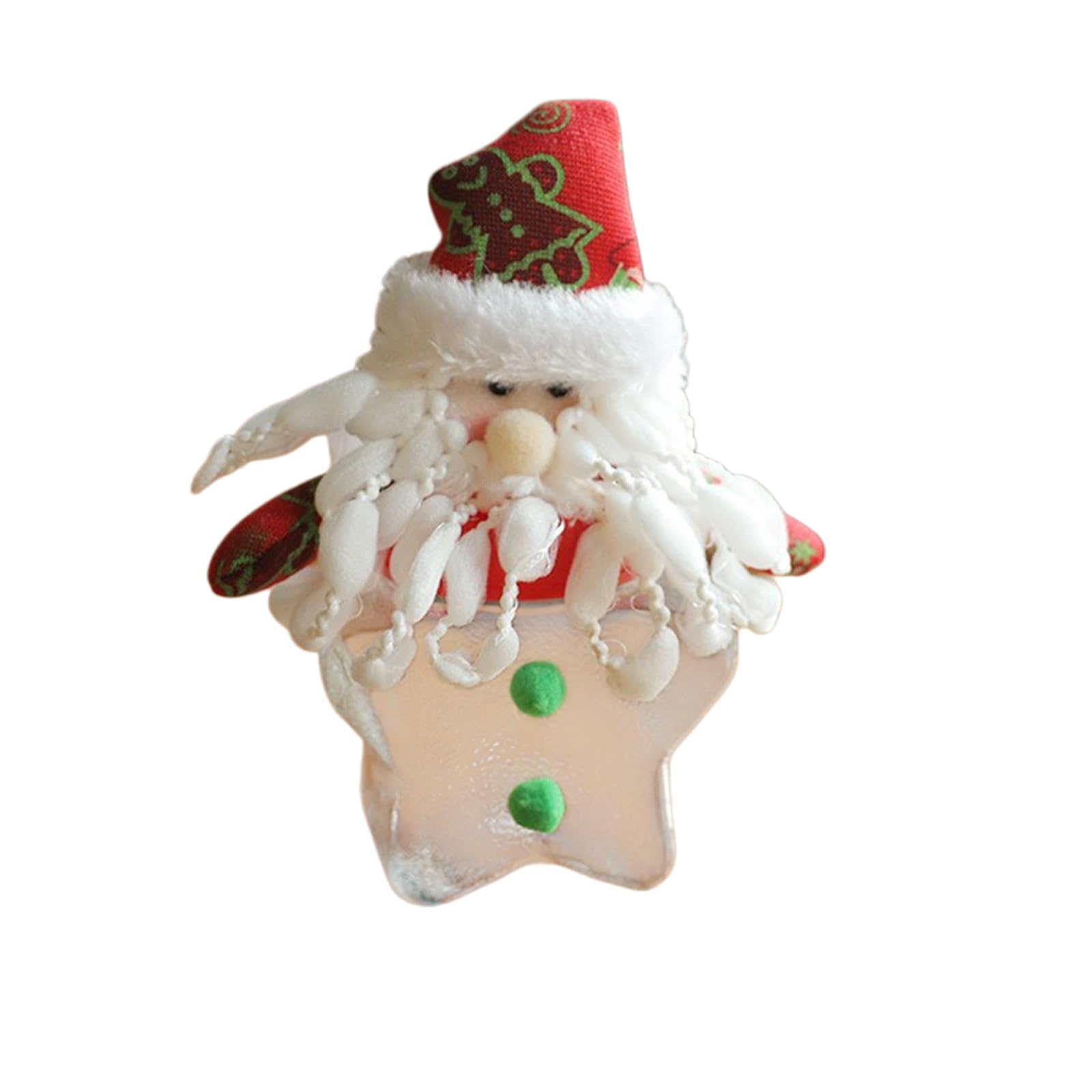 Limtula E Christmas Candy Jar With Clear Display Body And Plush Holiday Lid, Decorativ Treat Container For Tabletop Party Decor Christmas Candy Jar Holiday Treat Holder Clear Decorativ Storag Container Party