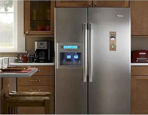 Miniatura 7 de Abrebotellas magnético personalizado montado en la pared, abrebotellas de cerveza grabado personalizado con receptor de tapas, regalo perfecto