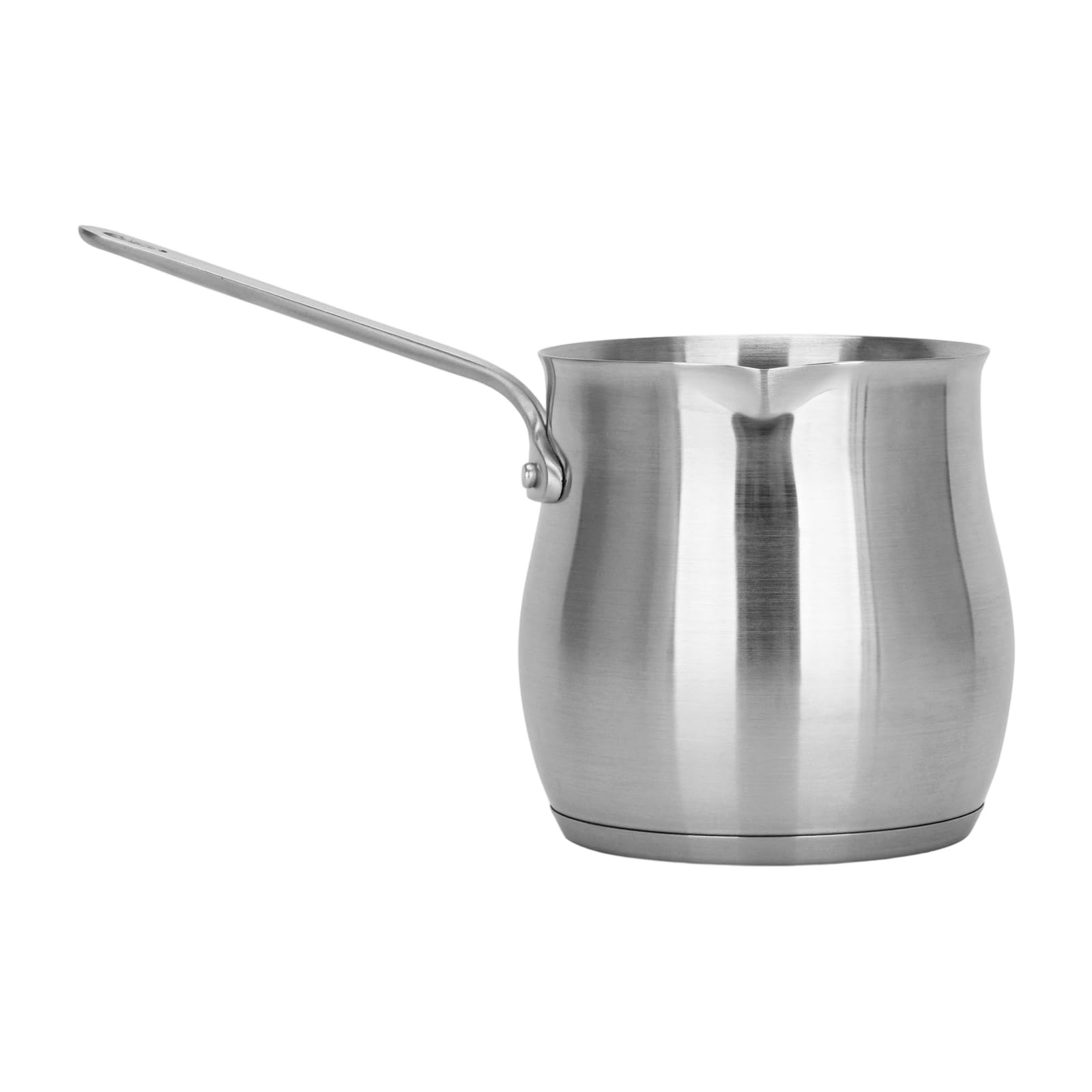 jklymm Professional Coffee Kettle with Ergonomic Spout, Stainless Steel Milk Warmer for Pour Control & Easy Cleans Turkishes Brewing Pots with Ergonomic Spout Large Capacity Milk Warmer Maker Kettle
