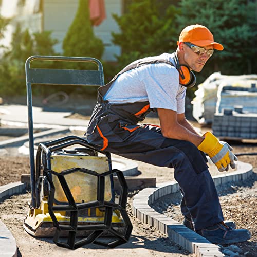 Relaxdays tuinpad mal set van 2, DHZ ontwerp van tuintegels, beton gietvorm, HBD: 4x42x42 cm, betonmal, kunststof, zwart - Image 4