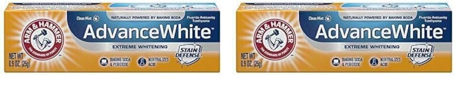 ARM & HAMMER Advance White Baking Soda & Peroxide Toothpaste, Extreme Whitening 4.3 oz (Pack of 2)