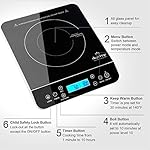 Duxtop Portable Induction Cooktop Burner, Induction Hot Plate with LCD Sensor Touch 1800 Watts, Silver 9600LS/BT-200DZ - Image 4