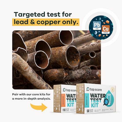 Image of Tap Score Lead & Copper in Water Test Kit | Well or City | Full Report | EPA Certified Drinking Water Labs | #1 Best Home Water Test 2021-24 NYT Wirecutter | 100% Unbiased