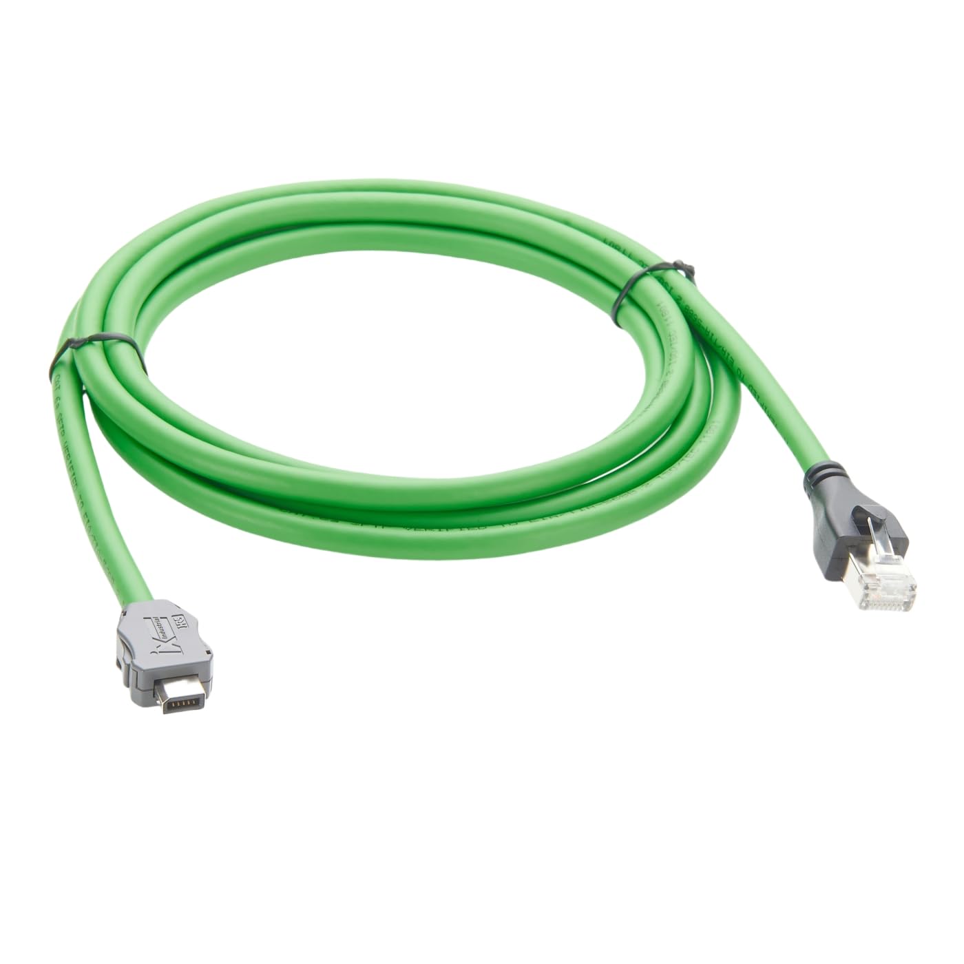 IX Cavo di prolunga Ethernet Cat6A IX40G-B-10S-CV(7.0), chiave B su connettore RJ45, 10 Gbps, schermato SFTP per sistemi di automazione GigE Vision, Machine Vision PLC 2 m