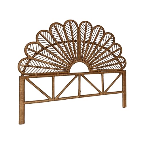 sweeek - Tête de lit en rotin Naturel L 160 x P6 x H130cm