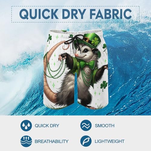 Beach Shorts for Men Cartoon Cute Capybara Hawaiian Swim Board Shorts Mesh Lining Swimming Trunks Pocket3