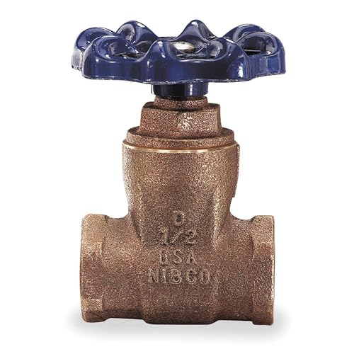 Gate Valve, 1-1/4 In., FNPT, Bronze