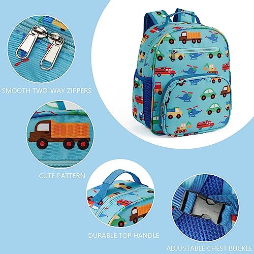 Telena Kids Backpack for Boys Girls, Cute Water Resistant Toddler Preschool Bag with Adjustable Padded Straps, Blue Unicorn3