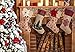 SANNO 18 inch Burlap Christmas Stockings, Large Bulk Red Traditional Christmas Snowflake Christmas Socks Christmas Candy Bag Toy Socks Hanging Family Decorations Holiday Ornament