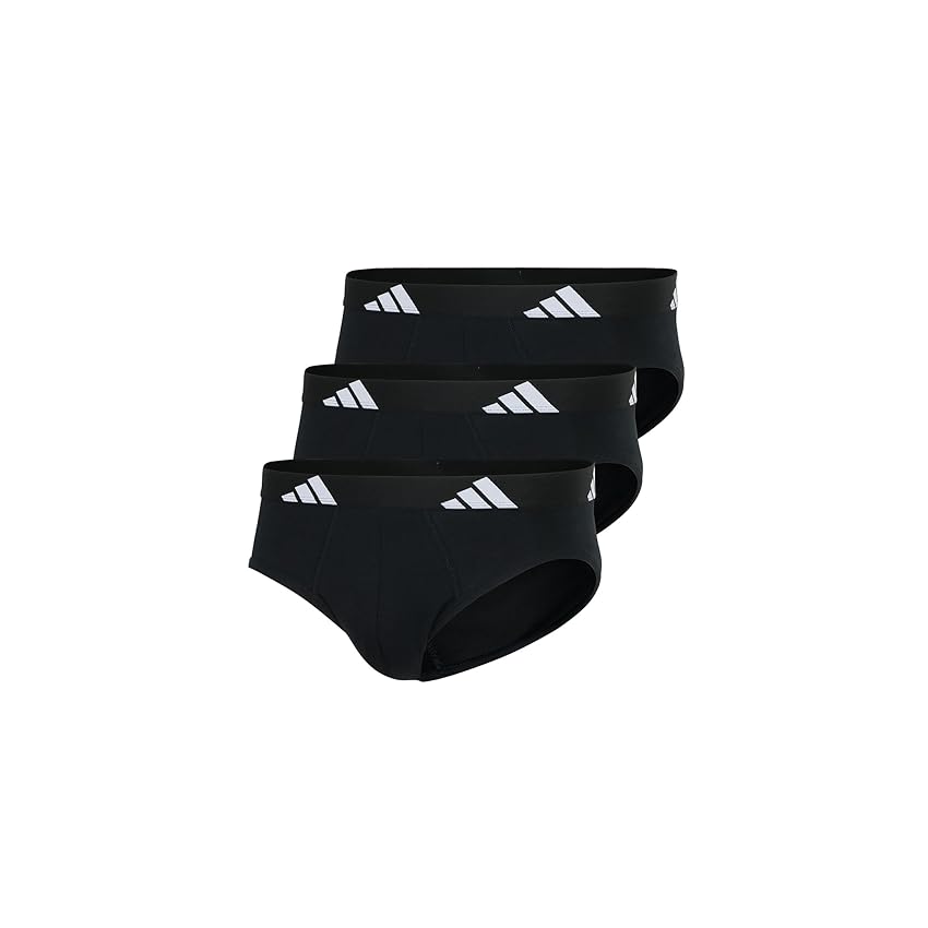 adidas Biancheria Intima da Uomo (Confezione da 3), Black_4am001, XXL