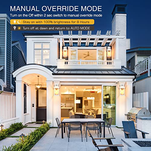 Image of VIANIS Motion Sensor Outdoor Lights, White Waterproof Porch Lights Outdoor