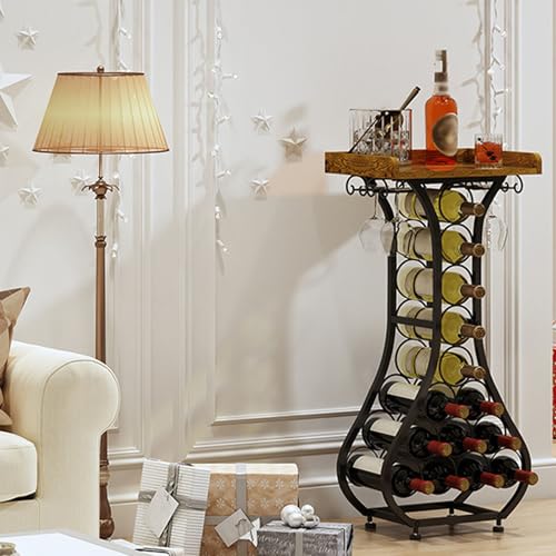 Soporte de vino de piso, minimalista y moderno miniatura 7