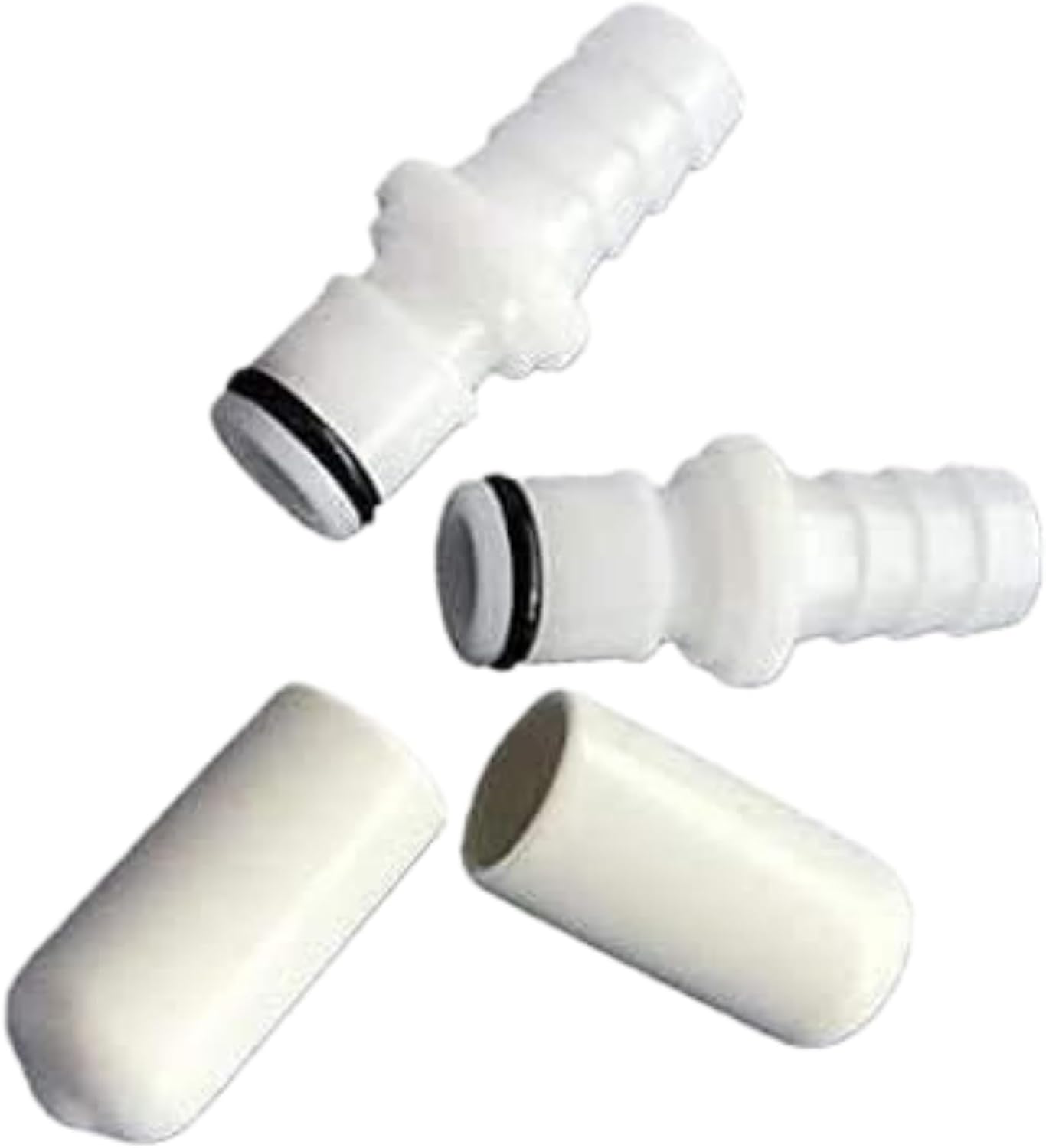 Replacement 2 M236 Male Connectors + 2 Caps Fits Testing Sleep Number Bed Air Chamber leaks