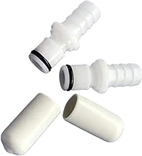 Replacement 2 M236 Male Connectors + 2 Caps Fits Testing Sleep Number Bed Air Chamber leaks