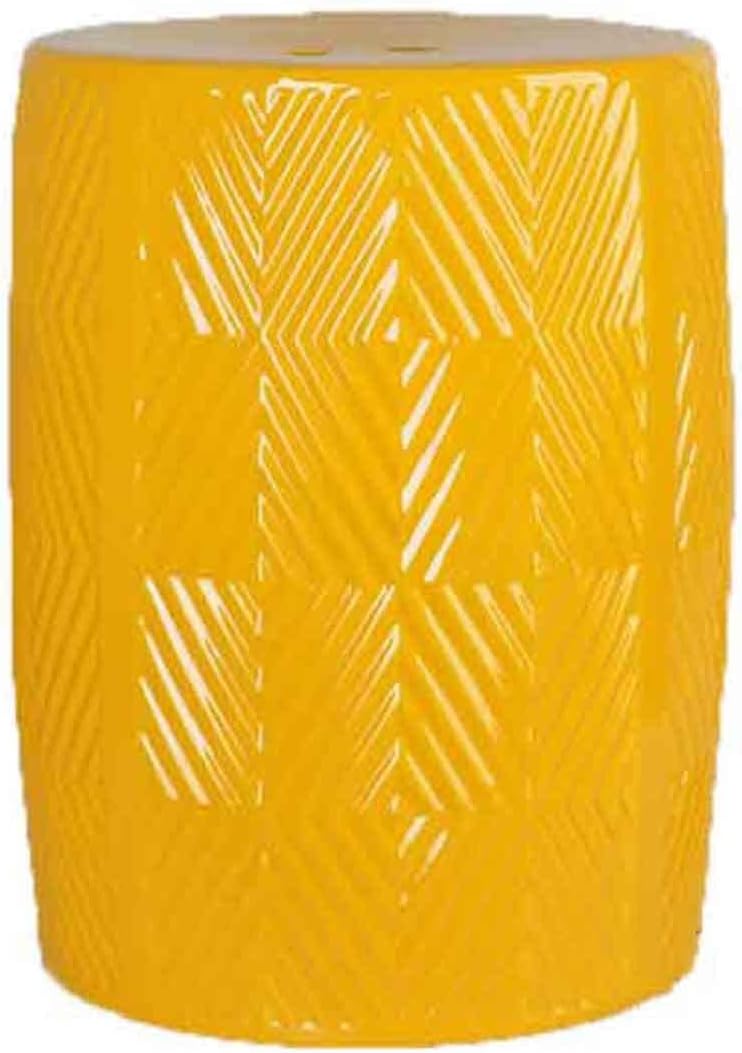 Decorative garden stools, Antique and Old Glass-glazed Ceramic Stools, Chinese Round Stools, Ancient Pier Ornaments, Decorative Indoor/outdoor Ceramic Drum Stools.(Sky blue)