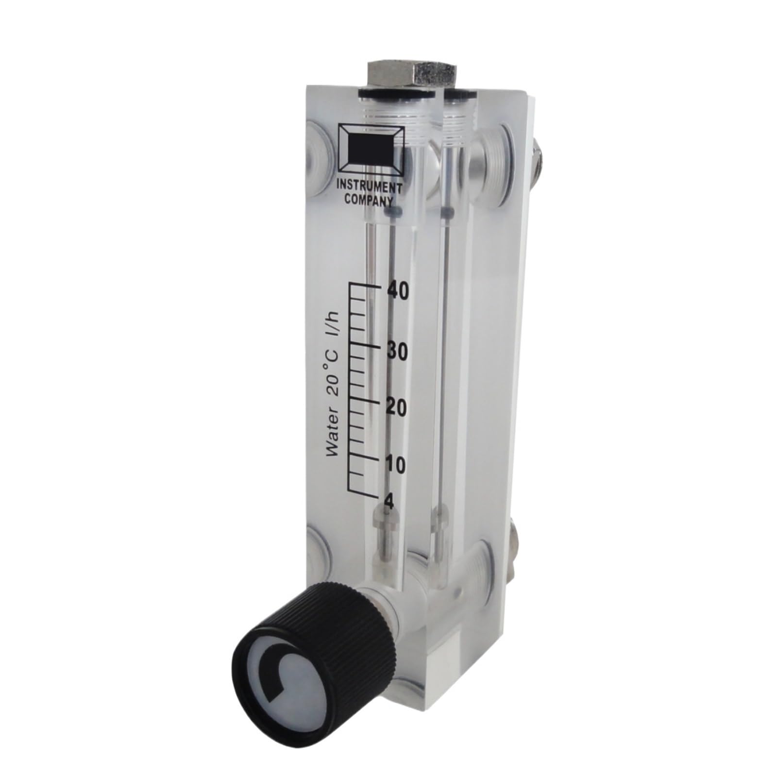 Rotámetro de panel H2O de 40 l y caudalímetro de agua de 40 l/min