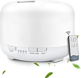 YIKUBEE Oil Diffuser, 500ml Aromatherapy Diffuser, Essential Oil Diffusers, Diffusers for Essential Oils Large Room, Home