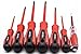 Finder 7 Pcs Electrician Screwdriver Set Slotted and Phillips Insulated Screwdriver Set with Magnetic Tip, Test Pen Electroprobe and Carry Case