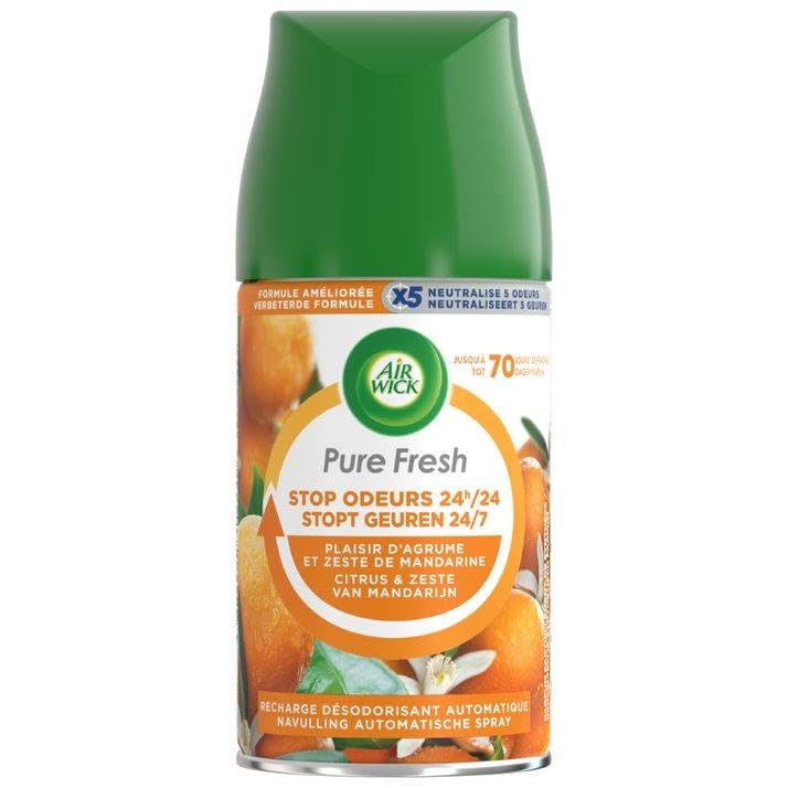 Air Wick Freshmatic Pure Fresh Vergnügen Nachfüller Zitrus- und Mandarinenschale, 5 x 250 ml