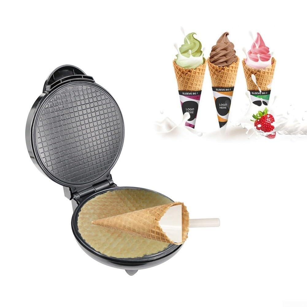 Crêpière Électrique 1200W Double Face Acier Crêpière Électrique(EU)