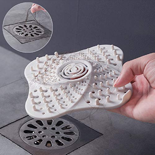 LucaSng Sewer Anti-blocking Floor Drain Filter Mesh Kitchen Sink Silicone Bathroom Drain Hair Anti-blocking Mesh