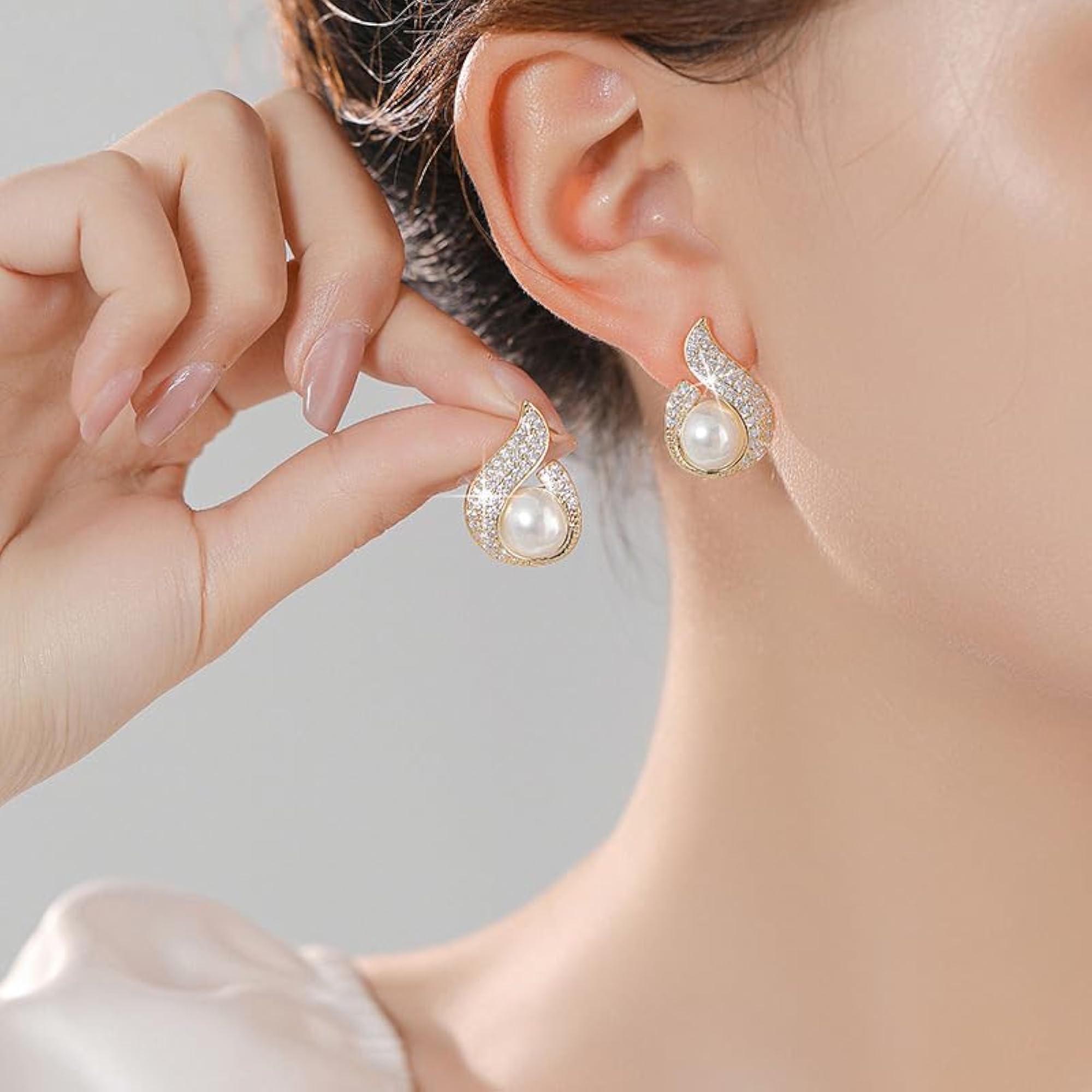 Celebrity Inspired Stylish Pearl Earrings, Gift for Her