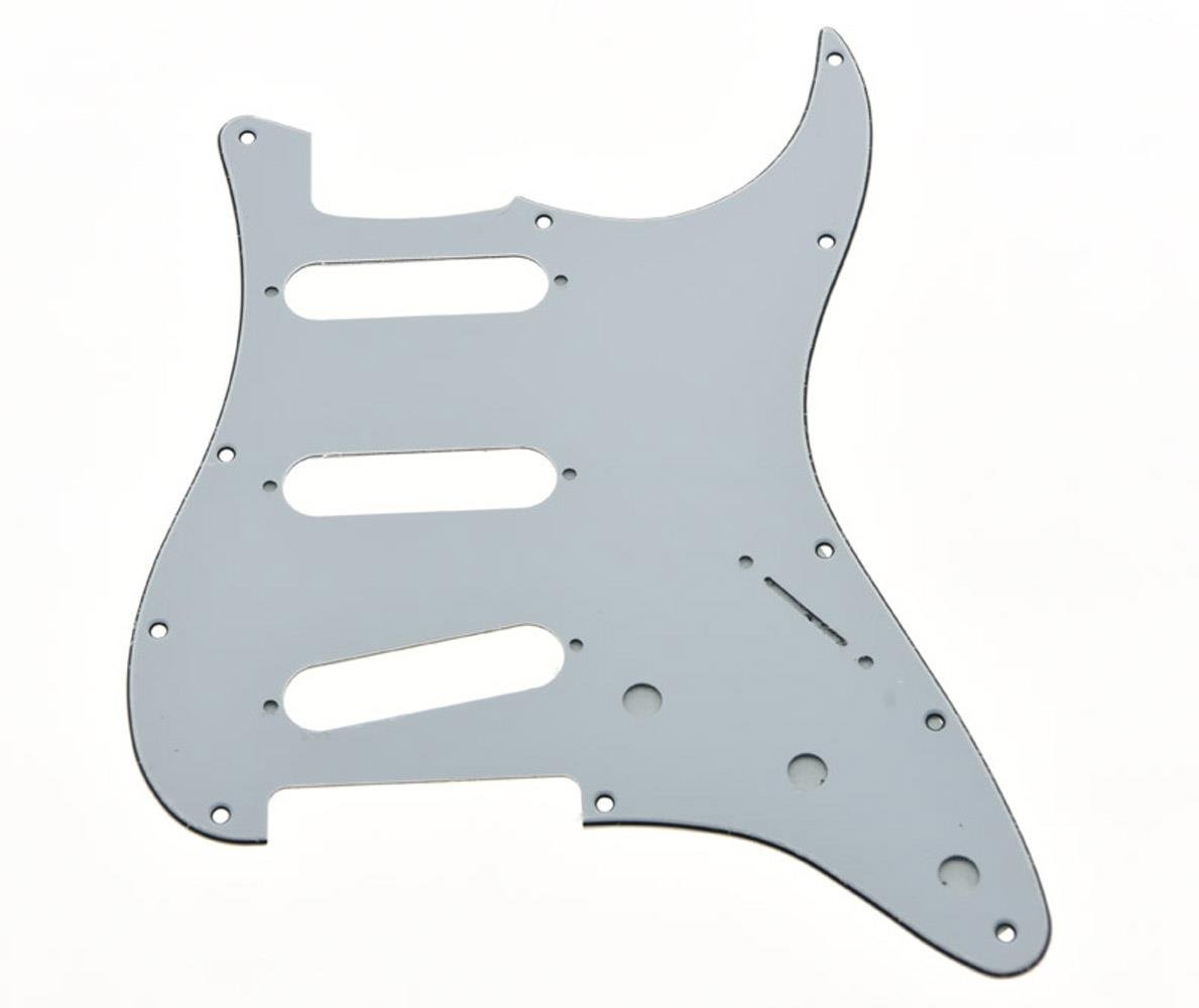 Battipenna Chitarra Stratocaster 11 Fori - Stile Jimi Hendrix, Bianco Invecchiato