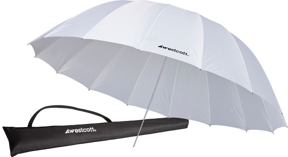 Westcott 4632 7-Feet White Diffusion Parabolic Umbrella