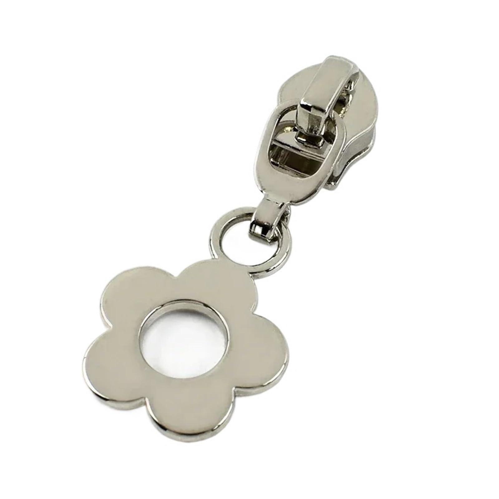 10 Cursori for Cerniere 5# for Borse for Indumenti Con In Nylon, Sostituiscono I Kit Di Riparazione Della Testa Dell'estrattore Accessori Hardware Fai Da Te(XP073-Silver)