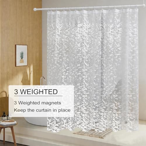 Doublure de rideau de douche PEVA 183x183cm TIKABC imperméable avec oeillets