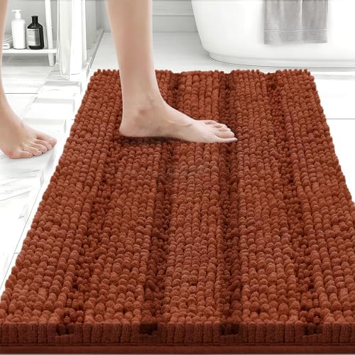 Bcoimo 24"×17" Chenille Bath Mat ...