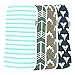 Synrroe Burp Cloths for Baby 20 by 10 Inches Big Size Cotton 6 lays Burping Rags