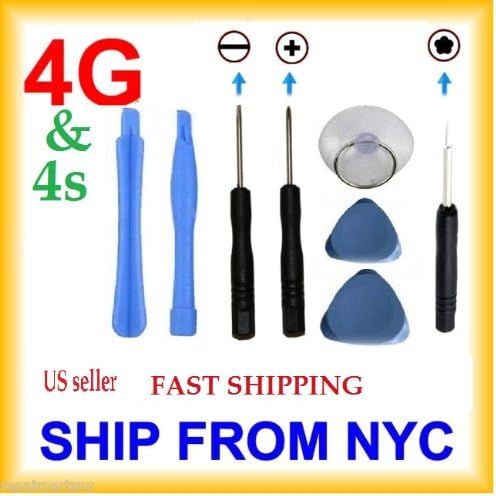 Tools Kit for iPhone 4S & 4G Opening Tool Kit 5 Star Pentalobe Screw Driver (7 Tools)