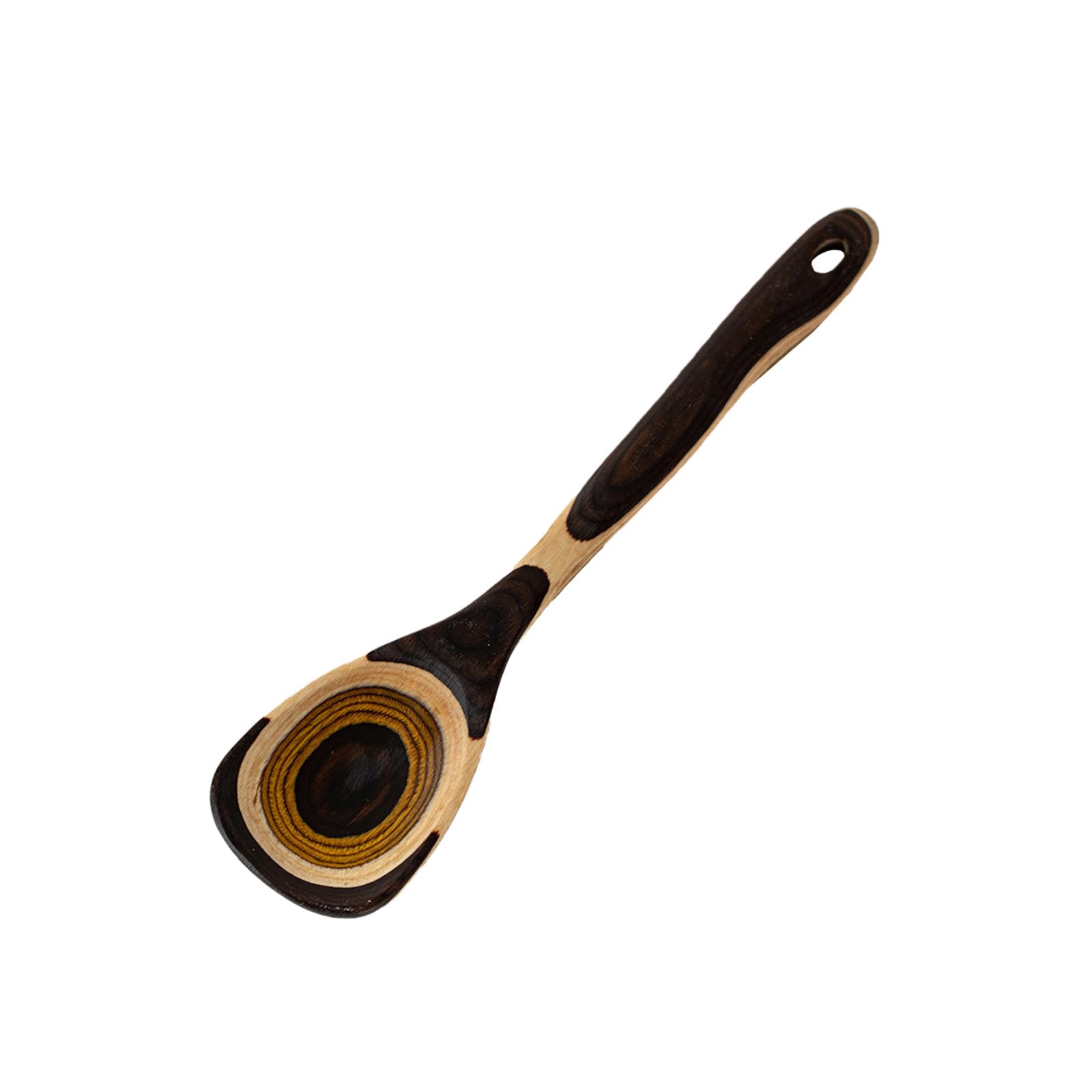Tsophreniq Nonstick Safe Wooden Cookware with Gradients Color Design Long Handle Slotted Spoon Pastas Spatula Utensils Wood Kitchen Utensils