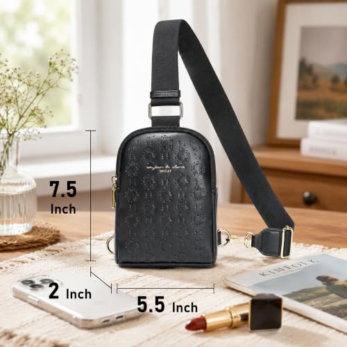 Image of INICAT Lightweight Small Crossbody Sling Bag for Women | Mini Travel Purse,Multi-pocket with Card Slots,Durable Vegan Leather,Everyday Carry