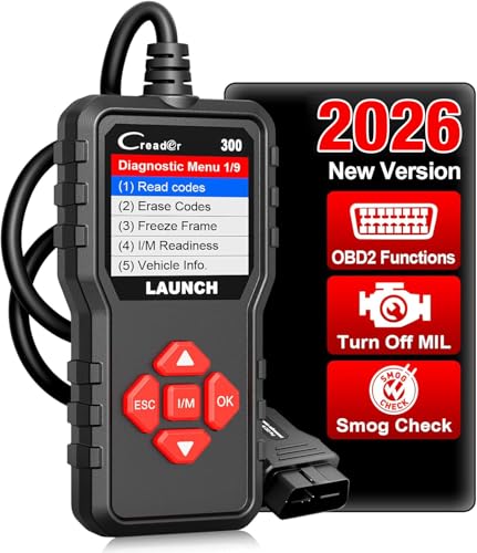 LAUNCH Creader 300 OBD2 Scanner,Engine Fault Code Reader,Support Read Data Stream,Scanner for All OBDII Protocol Cars Since 1996, Lifetime Free Update,2026 Upgraded Ver. of CR3001