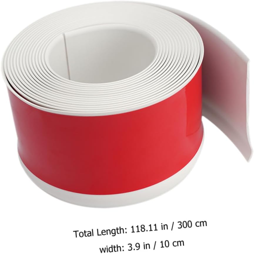 Peel and Stick Wall Corner Molding Trim Flexible Adhesive Baseboard and Tile Edge Protector Self-Adhesive PVC Trim for Easy Installation White