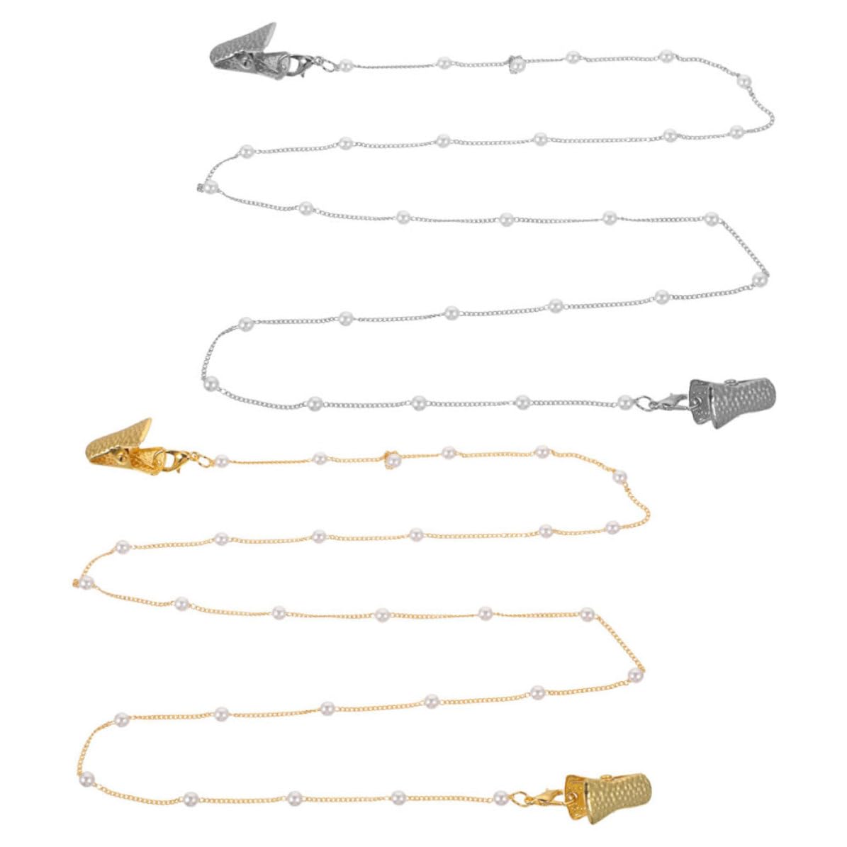 Operitacx 10 Unidades Cadenas para Gafas de Mujer Cuentas de Metal,