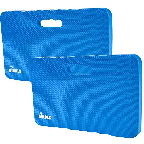 Dimple Thick Kneeling Pad | Garden Pad for Gardening | Kneeling Pad for Work | Garden & Bathtub Kneeler for Baby Bath | Kneeling Mat for Exercise & Yoga (XL) 17.8 x 11, Thickest 1-½"(2 Pack, Blue)