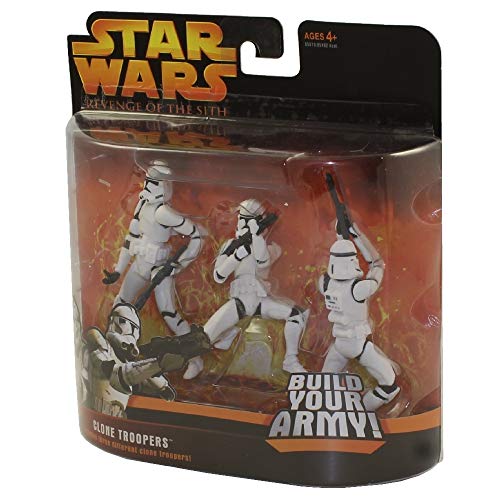 Hasbro Star Wars : Revenge of The Sith - Clone Trooper 3pk White Color [Toy]