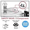 Hawkins Aluminium Safety Valve For All Hawkins Pressure Cookers From 1.5 Litre To 14 Litre, Black, Standard (BP SV), 14 Liter #3
